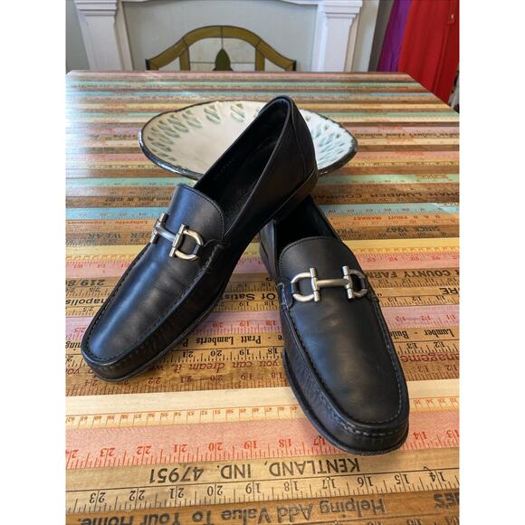 Salvatore Ferragamo Black Leather Loafers main image 14